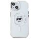 3. Karl Lagerfeld IML Metal Choupette Head MagSafe iPhone 15 Plus Hülle - Weiß