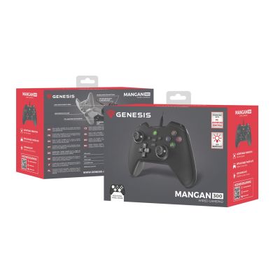 9. Mangan 300 Schwarzes kabelgebundenes Gaming-Gamepad