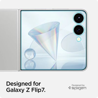 10. Spigen Glas.TR EZ Fit HD Panzerglas Displayschutzfolie für Samsung Galaxy Z Flip 7 - Transparent