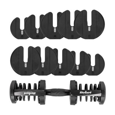 30. Verstellbare Hantel aus Gusseisen 24 kg REBEL ACTIVE