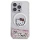 3. Hello Kitty Liquid Glitter Sweet Kitty Bows MagSafe Hülle für iPhone 16 Pro – Weiß