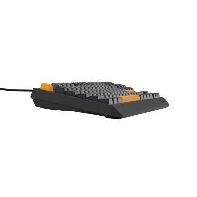 9. GENESIS Thor 230 TKL Gaming-Tastatur USB + RF Wireless + Bluetooth QWERTY Schwarz, Grau, Orange