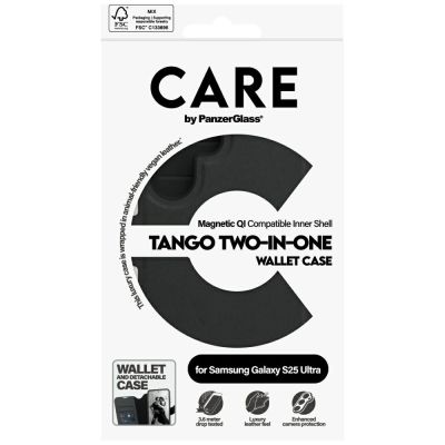 5. CARE by PanzerGlass Feature Tango 2in1 Wallet Case für Samsung Galaxy S25 Ultra - Schwarz