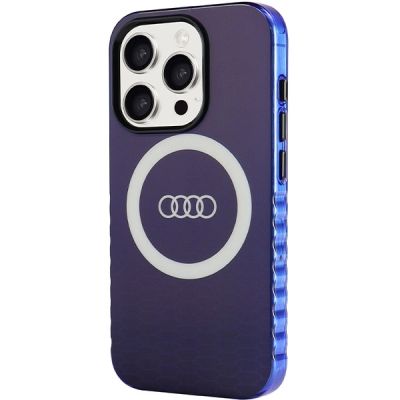 2. Audi IML Big Logo MagSafe Hülle für iPhone 15 Pro – blau