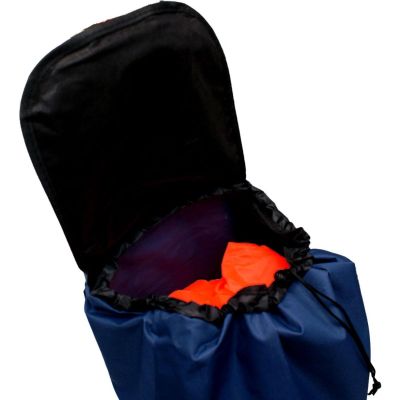 6. Einkaufswagen mit Gestell, 31 l, blau-weiß