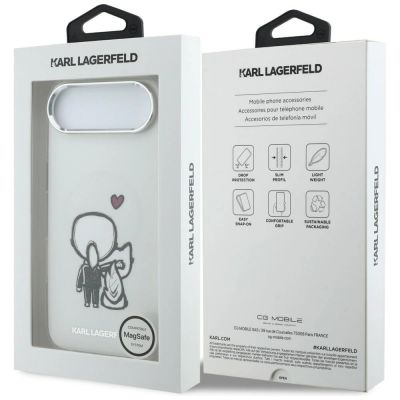 8. Karl Lagerfeld Karl & Choupette MagSafe Back Case für iPhone Air - Transparent
