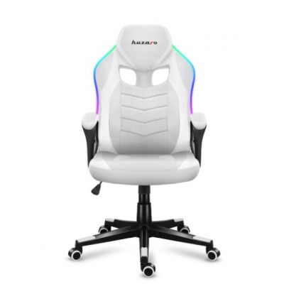 2. Huzaro Force 2.5 RGB WHITE MESH Gaming-Stuhl