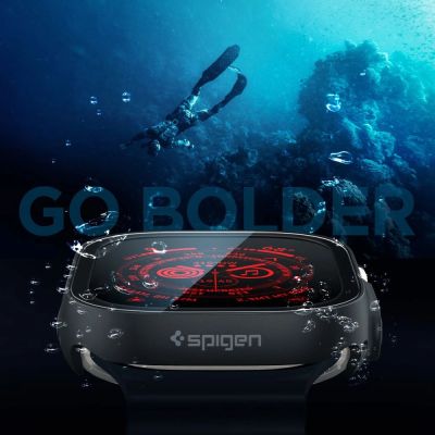 7. Spigen Thin Fit 360 Hülle für Apple Watch Ultra (49 mm) – Schwarz