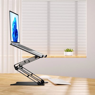 16. Wozinsky WRS-CPY75DSB Laptop- und Tablet-Ständer aus Aluminium + gratis Smartphone-Ständer – Schwarz