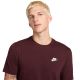 3. Herren-T-Shirt Nike Club Tee burgunderrot AR4997 652