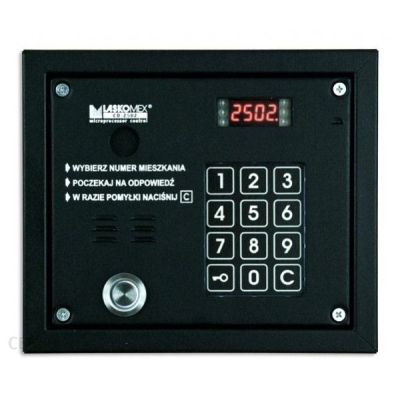 Laskomex CP-2503TP schwarzes Audio-Bedienfeld mit Schlüsselleser "Dallas"