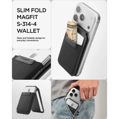 9. Spigen Slim Fold S314-4 MagSafe Handyhülle – Schwarz