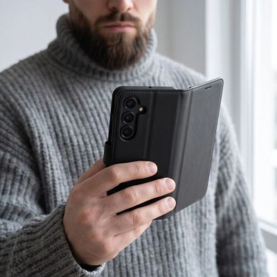 8. Tech-Protect Wallet Case für Samsung Galaxy A26 5G / A17 4G / 5G - Schwarz
