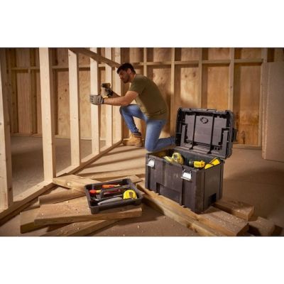 4. Stanley FATMAX PRO-STACK Hartschalen-Werkzeugkoffer Schwarz