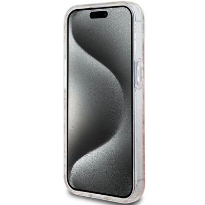 5. Hello Kitty IML Gradient Electrop Crowded Kitty Head Hülle für iPhone 15 – Rosa