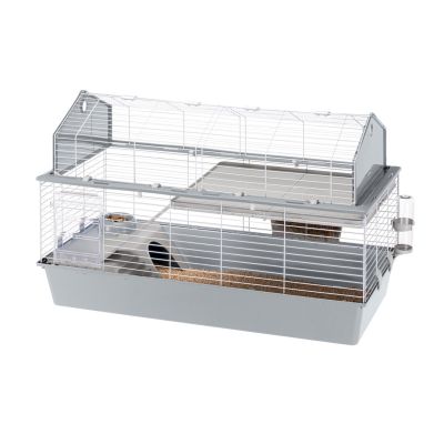 5. FERPLAST Stall 120 – zweistöckiger Käfig für Meerschweinchen und Kaninchen