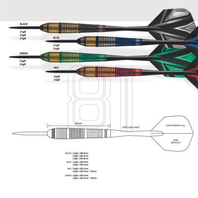 11. Harrows Vivid Steeltip Darts HS-TNK-000013781