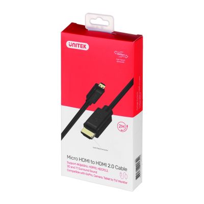 4. UNITEK MICRO HDMI-HDMI 2.0 KABEL, 4K60HZ, 2M, Y-C182
