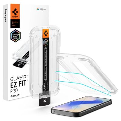Spigen Glas.tR EZ Fit Pro 2er-Pack Displayschutzfolie aus gehärtetem Glas für Google Pixel 10A