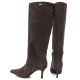 5. Damen-Lederstiefel mit hohem Absatz, gefüttert, braun, Big Star UU274497