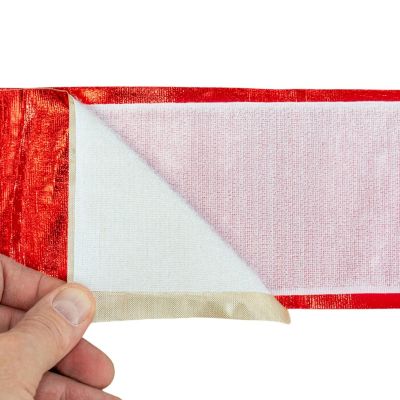 3. Türschleife 33x42cm rotes Band