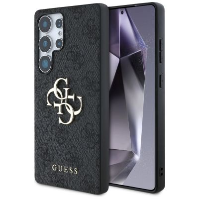 Guess Big 4G Logo Classic Logo Hülle für Samsung Galaxy S25 Ultra Schwarz