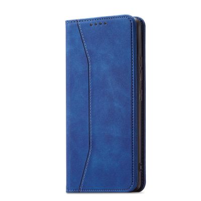 2. Magnet Fancy Case für Samsung Galaxy S23 Ultra Cover mit Flip Wallet Stand Blau