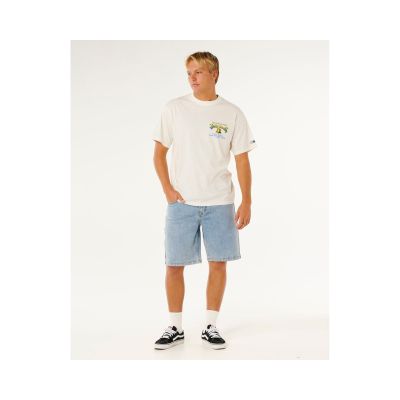 3. Herren RIP CURL Bells Pro 26 Bell Logo T-Shirt Weiß
