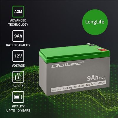 2. Qoltec 53031 Gel-Batterie