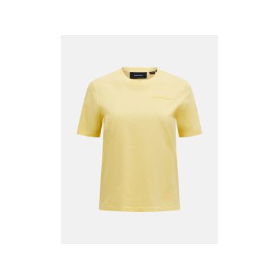 PEAK PERFORMANCE Original Small Logo Tee Damen gelb