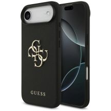 Guess Grained Big 4G & Classic Logo Hülle für iPhone Air - Schwarz