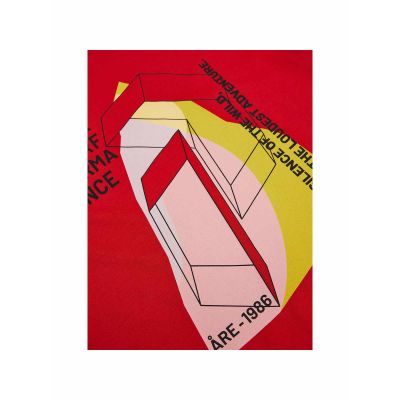 5. PEAK PERFORMANCE W Explore Grafik-T-Shirt Rot