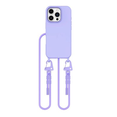 2. Tech-Protect MagNecklace MagSafe-Hülle mit Umhängeband für iPhone 16 Pro Max – Lila