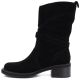 3. Schwarze, hohe Stiefeletten aus Leder für Damen, Big Star UU274608