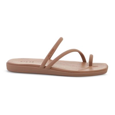 6. CROCS MIAMI Zehenschlaufensandale in Milchschokolade 209862-2JJ