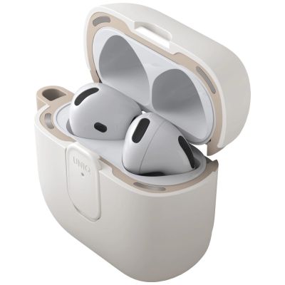 2. Uniq Clyde Lock Case für AirPods 4 – Beige