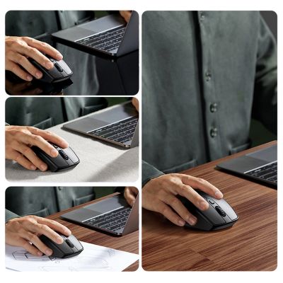 5. Ugreen MU101 ergonomische kabellose Maus Bluetooth 2,4 GHz – blau