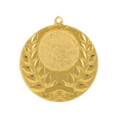 6. Goldmedaille mit Platz für ein 25-mm-Emblem – Stahlmedaille