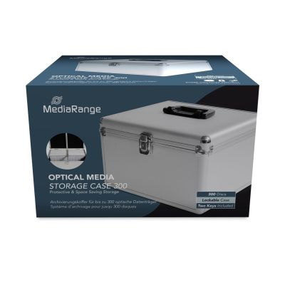5. MediaRange BOX76 CD-Hüllen, Box mit 300 CDs, Silber