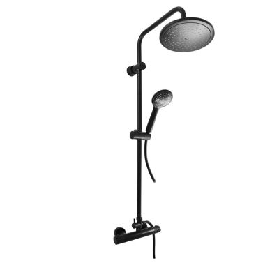 THERMOSTATISCHE DUSCHMISCHARMATUR, SCHWARZ MATT