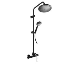 THERMOSTATISCHE DUSCHMISCHARMATUR, SCHWARZ MATT