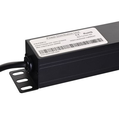 5. A-LAN PZ081U Steckdosenleiste (8 x UTE; 16 A (3680 W); 1,8 m; schwarz)