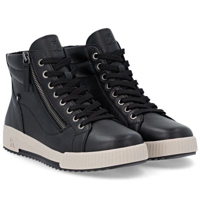 11. Damen-Ankle-Boots aus Leder, leicht gefüttert, schwarz, Rieker W0164-00