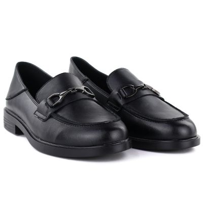 4. Damen-Ledermokassins, schwarz, Vinceza 18117