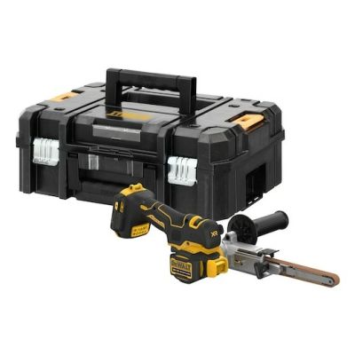 7. DeWALT DCM200NT-XJ Tragbarer Bandschleifer, Schwarz, Gelb