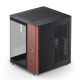 11. Jonsbo TK-0 PC-Gehäuse, Mini-Tower, Mini-ITX, gehärtetes Glas, Holz – schwarz