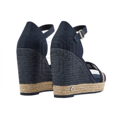 12. Tommy Hilfiger Ripsband-Sandalen mit hohem Keilabsatz W FW0FW05254