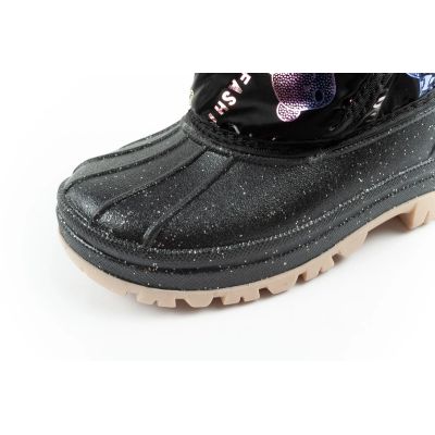 6. Lee Cooper Winterstiefel Kinder isolierte Schneestiefel für Mädchen Schwarz