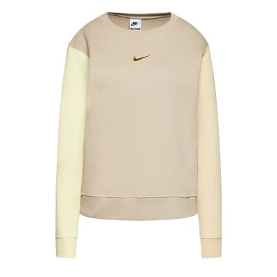 Nike Swoosh Damen-Sportsweatshirt in Beige - DJ4411-210