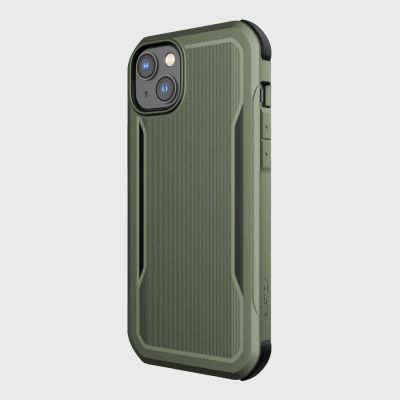 7. Raptic X-Doria Fort Case iPhone 14 Plus mit gepanzerter MagSafe-Hülle grün